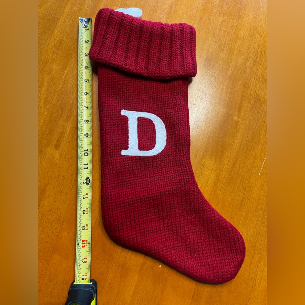 “D” Christmas Stocking from Wondershop- NWT